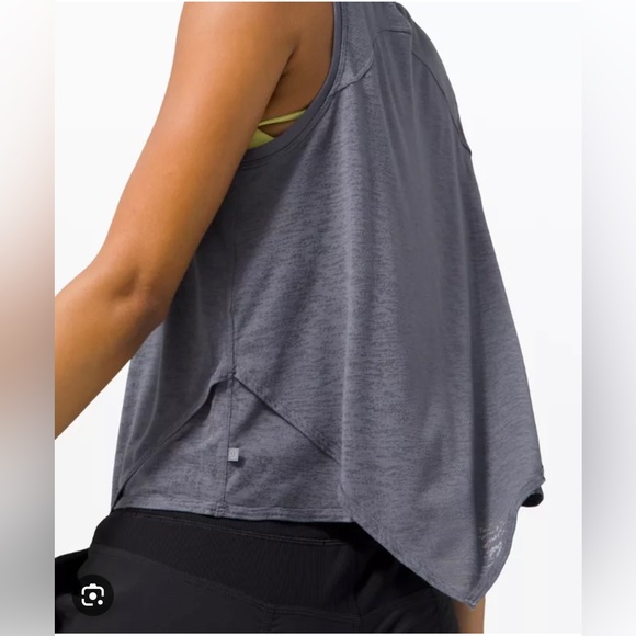 Lululemon Sweetest Day Layered Tank Top size 0 gray - Picture 3 of 8